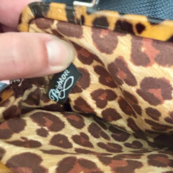 Brighton Black and Leopard Print Coin Purse - Picture 5 of 8